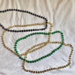green, blue and gold metallic shiny game day beads Green Photo 5