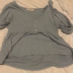 No Comment Blue Long Sleeve Shirt Photo 0