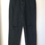 Princess Polly Londyn Black Ripped Knee Straight Leg Jeans 10 Photo 6