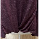 SO  ~ Long Sleeve Top ~ Knots In Front ~ Size Medium ~ Burgundy Photo 1