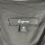 EXPRESS Satin Tank Top Sleeveless Party Cocktail Blouse Sequin Black Size 10 Photo 5