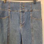 Kate Spade  High Waisted Cropped Flare Denim‎ Jeans Stretch Sz 28 Photo 2