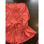 Garnet Hill  Top Women's‎ Medium Tank Tunic Coral Boho Cute Summery Elastic Waist Photo 7