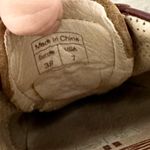 Palladium  Mule Sneaker Maroon Tan Perforated Open Heel Flats shoes Women's US 7 Photo 3