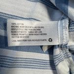 A New Day  Stripe Button Down Shirt Size Large Nautical Coastal Casual Photo 5