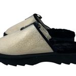 Wild Pair  Portia Cream & Black Faux Fur Insoles Slippers Size 6 Photo 3