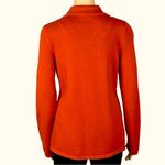 Eileen Fisher Organic Cotton dark orange red snap Cardigan Sweater Petite Small Photo 8