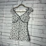 Loft Ann Taylor Black and White Cap Sleeve Fitted Blouse SZ 2 Petite Chic Preppy Photo 7