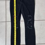 Hollister  Women Black Denim Jeans High Rise Super Skinny Ripped size 5R. Photo 5