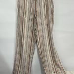 For Cynthia  Striped Linen blend Pants w/pockets Size medium drawstring Photo 0
