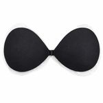 Black Strapless Adhesive Bra with Front Clasp + Reusable Nipple Covers Size undefined Photo 1
