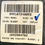 Madewell NWT  The '90s Straight Jean in Coated Midnight Blue Foil NN461 Photo 13