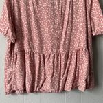 Dip Womens Top 3X Ruffle Hem Lightweight Relaxed Fairy Cottagecore Feminine Pink Photo 7