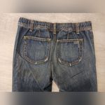 Old Navy  vintage inspired front pocket elasticwaist Maternity Jeans, UNDER BELLY Photo 4