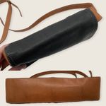 Courreges Duotone Brown Black Small Snap Flap Adjustable Crossbody Bag Photo 11