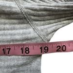 Free People We the Free Lover Rib Thermal Oversized Boho Keyhole Back Gray Small Photo 3