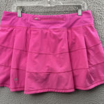 Lululemon  Pace Rival Skirt Skort Sonic Pink Athletic Tennis Golf Women's 10 Tall Photo 0
