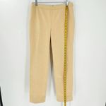 Lafayette 148 Tan Cotton Blend Flat Front Side Zip Pants Women's Size 6 Photo 2