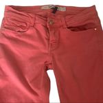 ZARA  Core Denim Pink Coral Slim Fit Skinny Jeans Size 2 Photo 2