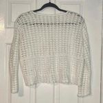 Crochet Crop Sweater white no brand. Size 4 Photo 1