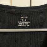 Aerie Soft Black Ribbed Tank Top Photo 1