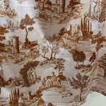 Urban Outfitters  Toile Printed Sateen Mini Dress Amber White Large Photo 4