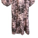 Tuckernuck Pink Black Pressed Powder Toile Lyles Dress Maxi Cottagecore Prarie Size M Photo 5