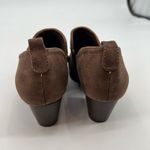 Baretraps Ridgely Block Heel Bootie brown faux leather side zip comfort size 8.5 Photo 3