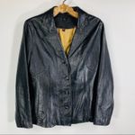 Wilsons Leather Black Blazer Sz Medium Town & Country Classic Photo 4