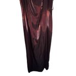 Alex Evenings Women Burgundy Metallic Jacquard 2 Pc Jacket Dress Set Size 14 Photo 9