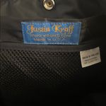 Justin Kraft Wool/Nylon Geometric/ Aztec Print Tote Bag Black Photo 11