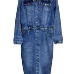 Wash Lab Denim Piece Dyed Denim Dress In Blue Denim Women’s Size Medium Photo 0