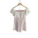 Alexis Boriana Off Shoulder Lace Romper White Photo 2
