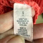 Aerie Womens Hooded Open Knit Long Sleeve Sweater Size Small Pink Color Classic Photo 5