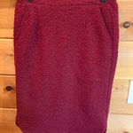 Joe Fresh  Deep Red Wool Blend Lined Pencil Skirt size 8 NWT Photo 0