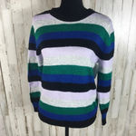 Halogen Bow Back Pullover Striped Sweater XS NWT Photo 2