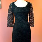 Saks 5th Avenue Vintage 90’s Saks of Fifth Avenue whimsygoth dark coquette black lace dress SZ 6 Photo 0