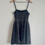 Miss Selfridge  Sparkle Glitter Sleeveless Pleated Mini Dress Size 8 Photo 1