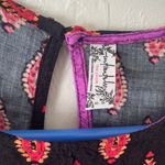 Free People sleeveless black purple dress XS Photo 3