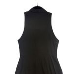 AllSaints Black Sleeveless Shirt Dress Italian Cloth Button Front Pockets Size 2 Photo 7