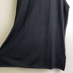 Anatomie Silk Wool Cashmere Sweater XL Black Sleeveless Knit *Flaw/Hole Photo 3