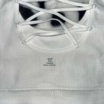 Aerie  White Crisscross Back Crop Top Photo 2