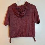 Fabletics Womens Bea Short Sleeve Athletic Hoodie Burgandy Heather Sz S Preowned Photo 1