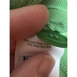 KULE Green Terry Bay Cloth Button Front Cropped Cardigan Sweater Women's Size L Size L Photo 3