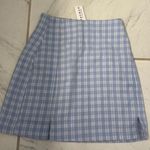 PacSun Light Blue Plaid Skirt Photo 0