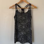 Fabletics Peyton Active Tank Black White Strappy Mesh Back Workout Top Small Photo 3