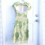 Jovani NEW With Tag! Wedding Guest Green/Yellow Floral Lace Dress Size 0 Photo 3