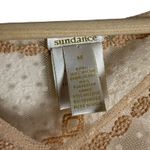 Sundance Nude Embroidered Chiffon Mesh Swiss Dot Slip Midi Dress Size Medium Photo 2