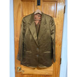 Maurizio Miri Olive Silk Blend Blazer IT 42 US 6 Italy Designer Jacket Photo 4