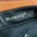 BLANK NYC Need You Tonight - Leather Five-Pocket High-Rise Pants size 27 Photo 8